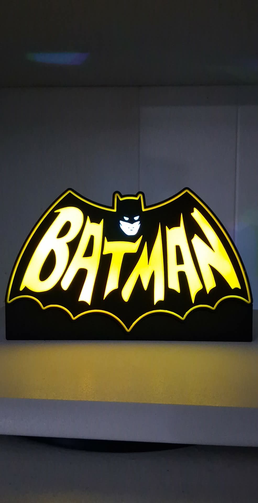 Batman Bat Wing LED light box – custom 3D printed – Lit Layer Creations